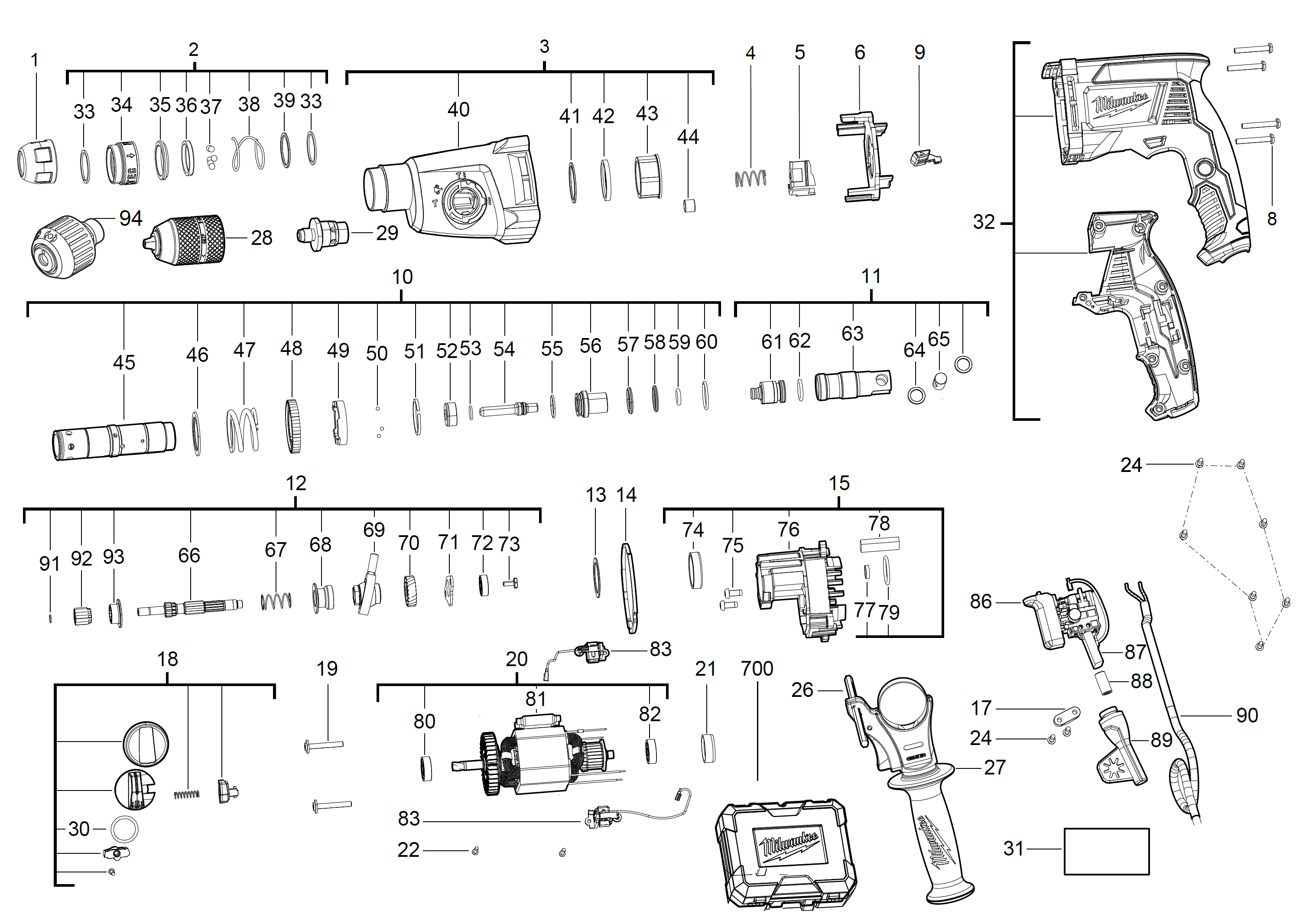 Spare Parts Diagram