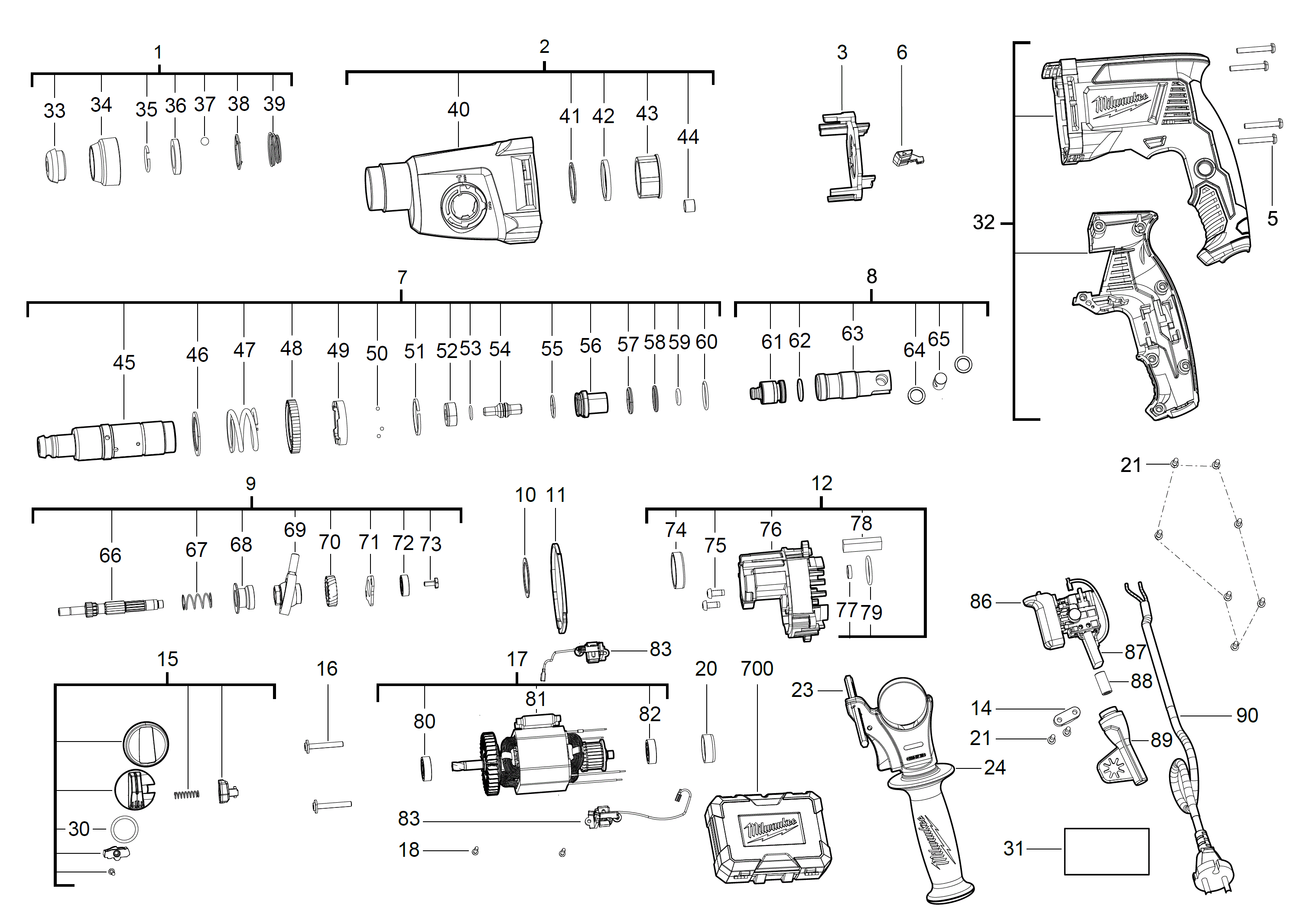 Spare Parts Diagram