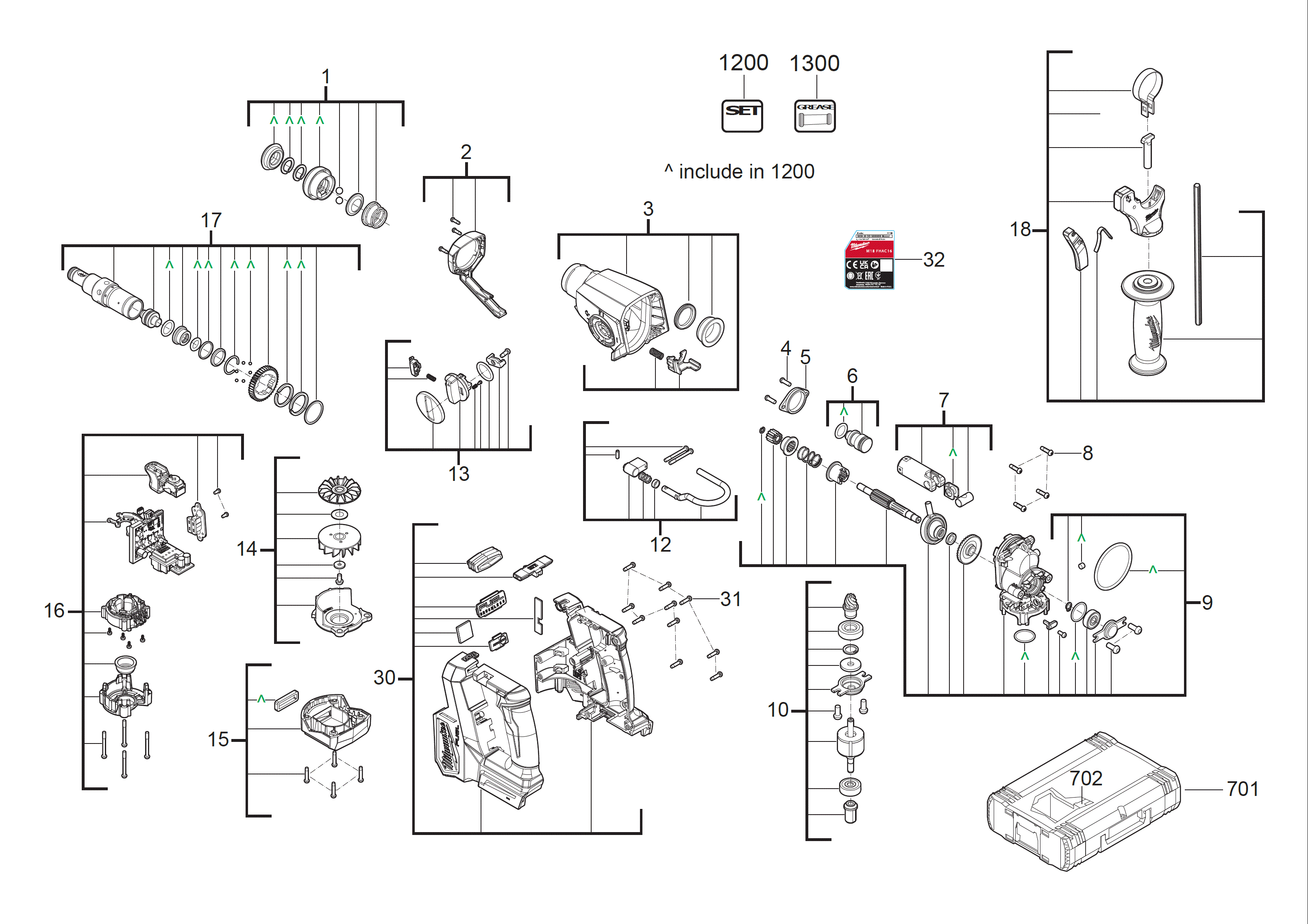 Spare Parts Diagram