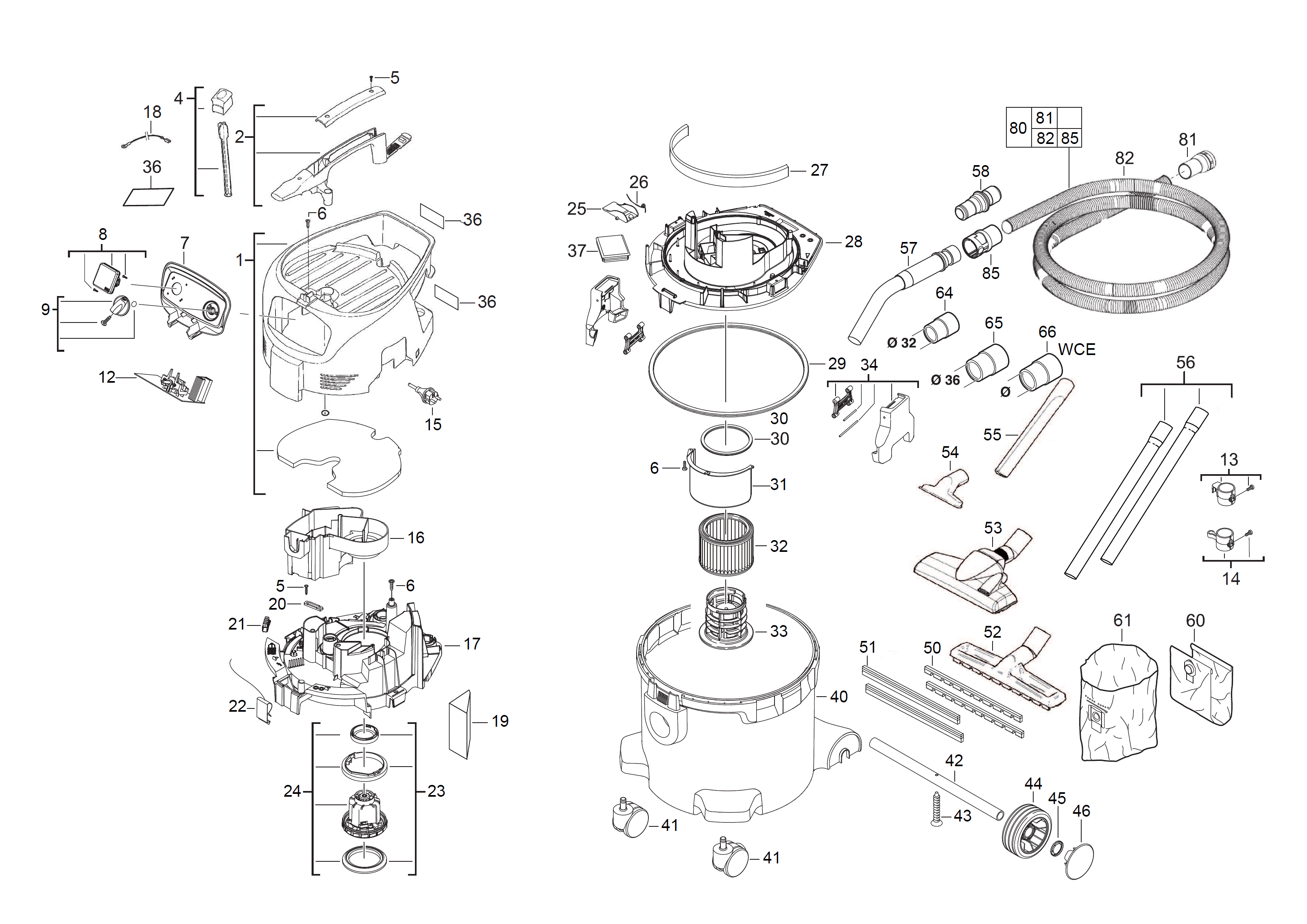 Spare Parts Diagram