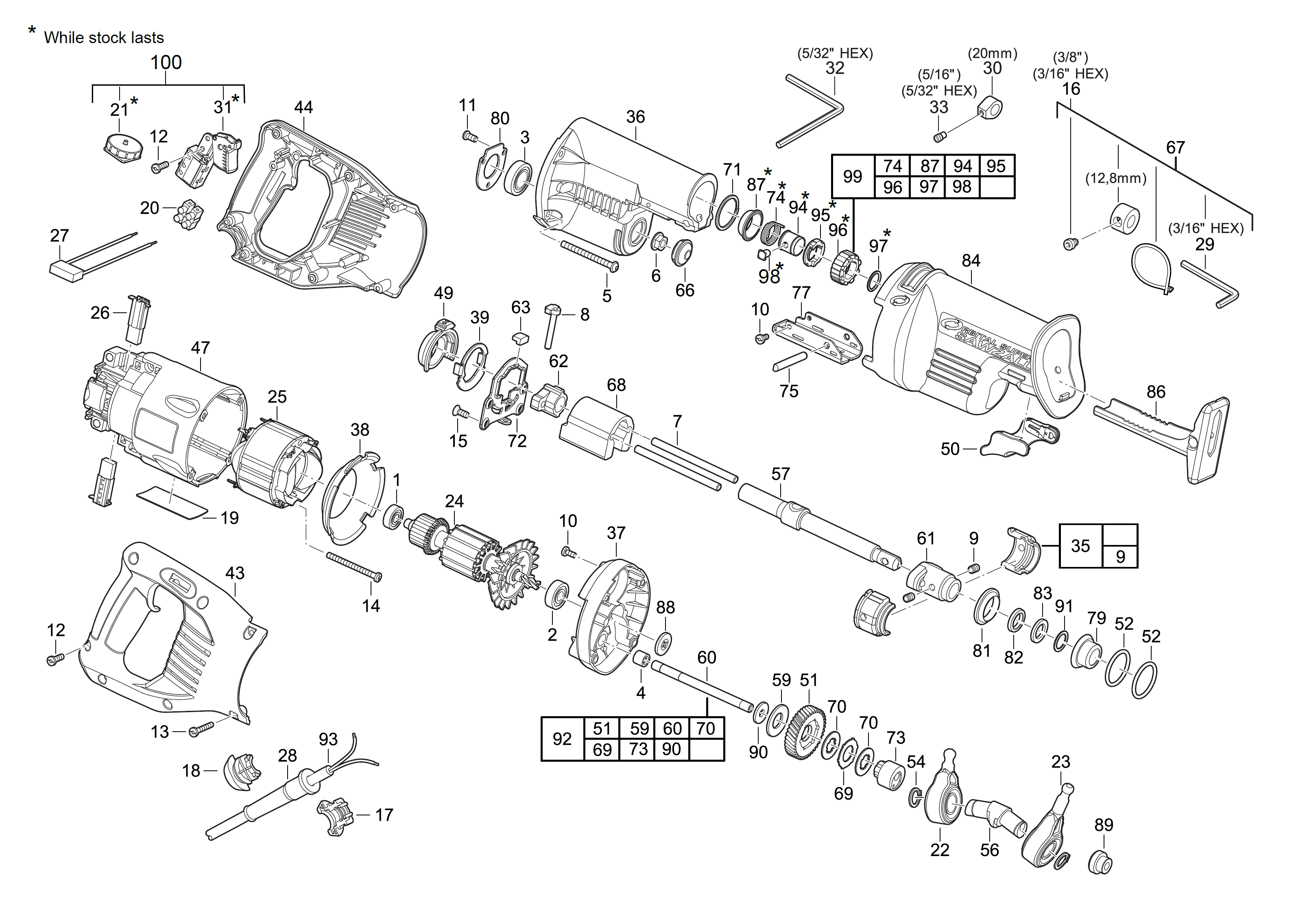 Spare Parts Diagram