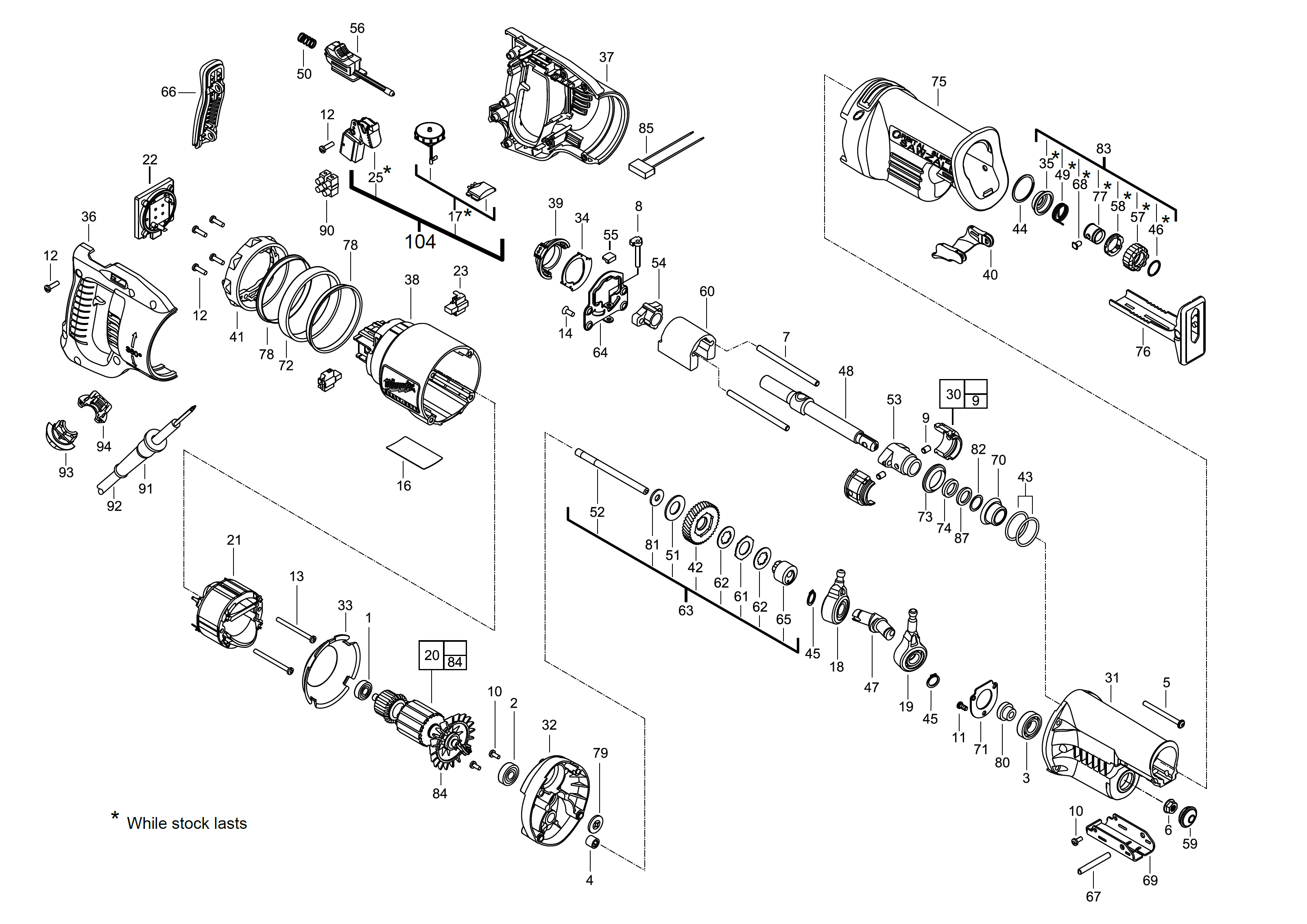 Spare Parts Diagram